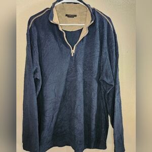 Navy Blue Quarter-Zip Pullover